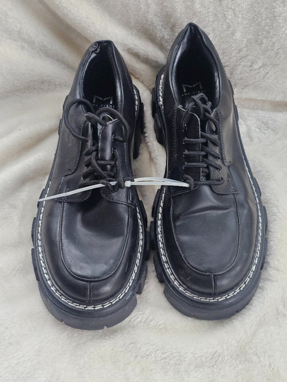 Mark Fisher LTD Dorin Oxford Women's Dressy Lace Up Black Leather Shoes